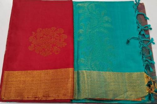 SOFT SILK SAREE WITH BLOUSE